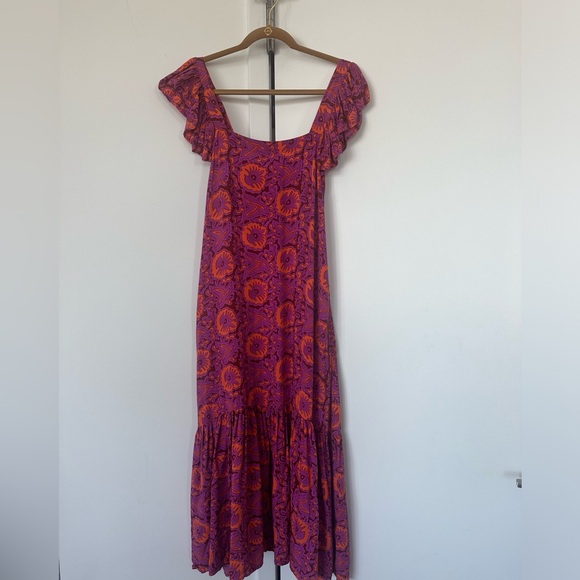 House of Harlow 1960 Printed flutter sleeve sundress, size XS - Picture 2 of 5